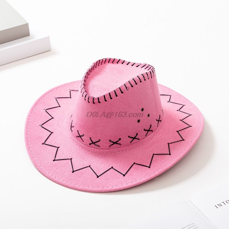 kinder Rot Fühlte Cowboy Hut Erwachsene Cosplay Freien Sonnenhut