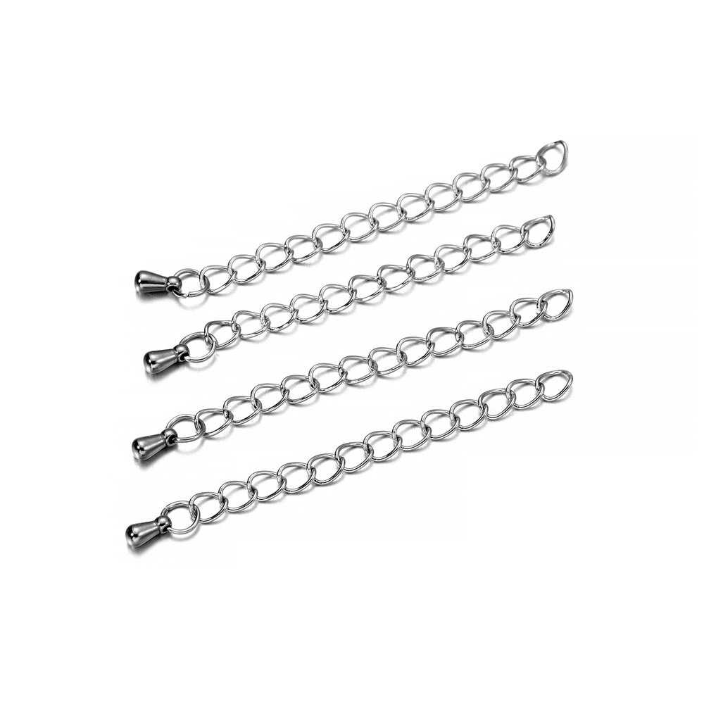 10 Teile/los 50/70mm Edelstahl Erweiterte Verlängerung Ketten Schwanz Verlängerung Kette für DIY Armbinde Schmuck Machen Zubehör: M