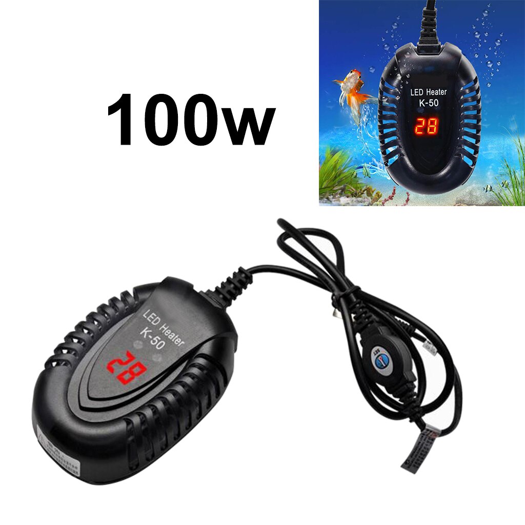 Submersible Aquarium Heater Adjustable LED Digital Temperature Display Fish Tank Heater, for Turtle Betta Fish Water Heater: 100W