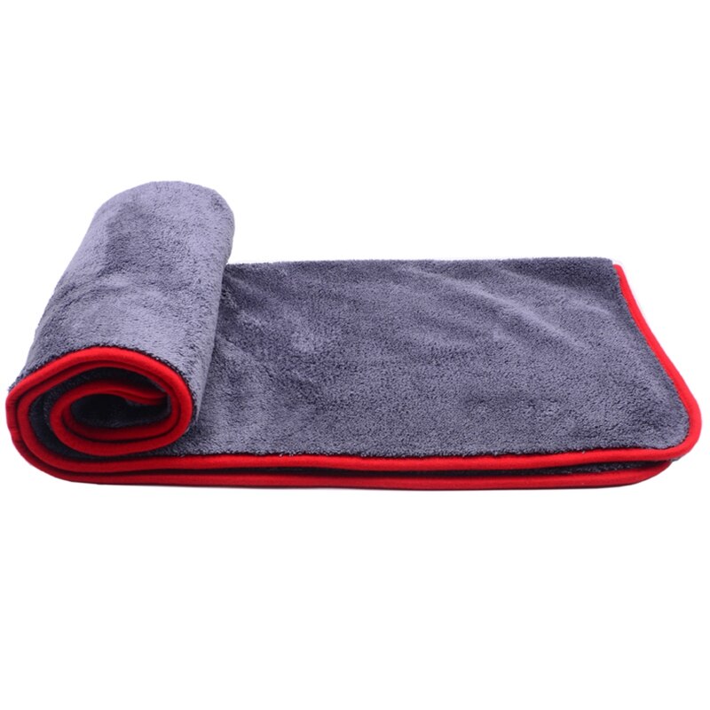 1000GSM 90X60Cm Grote Maat Dikke Pluche Microfiber Handdoek Auto Wassen Schone Doeken Microvezel Wax Polijsten Detailing Handdoek Absorberende: Default Title