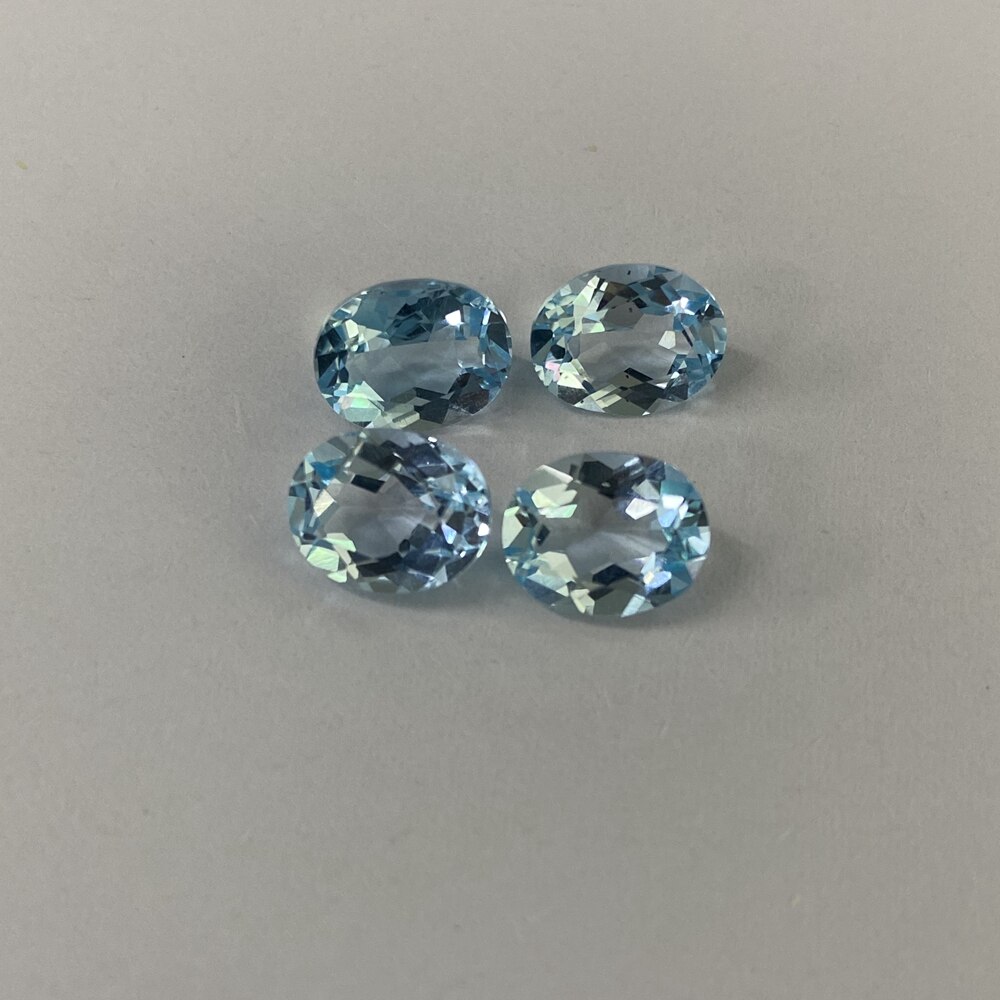 12×10mm 6 carats Oval cut 100% natural Blue topaz sky blue topaz loose stone