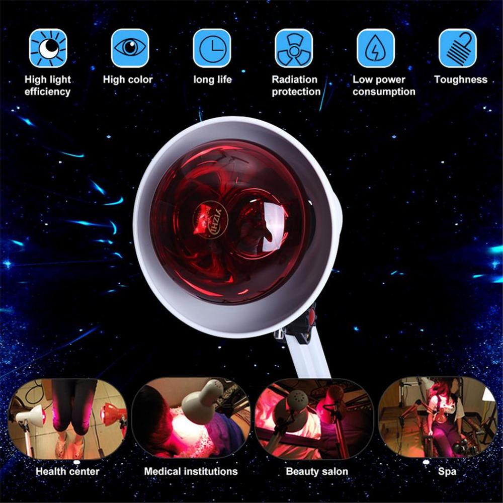 Infrarot Lampe 150W Physiotherapie Rot Licht Wärme Therapie Schmerzen Relief Elektro Heizung Birne Knie Zurück Körper Gesundheit Pflege Gerät