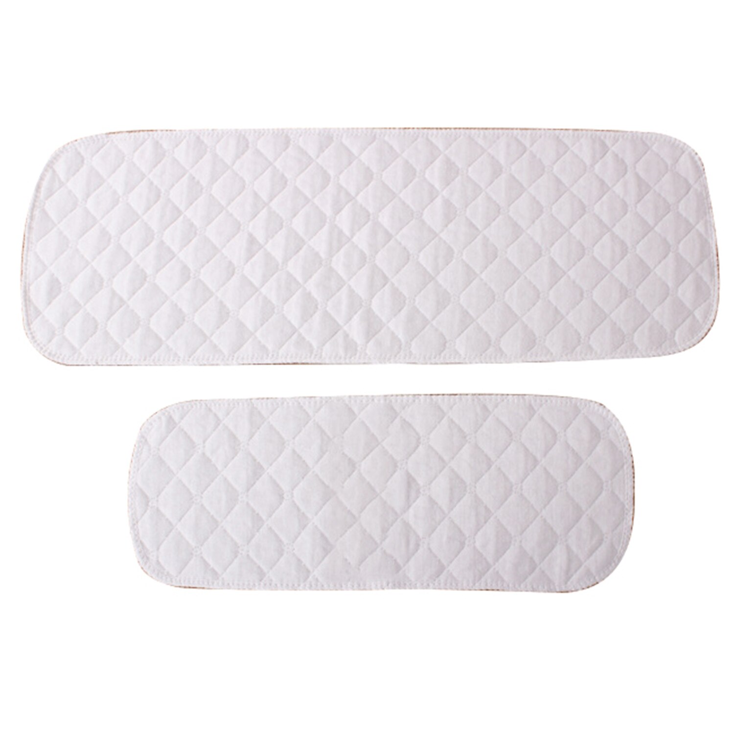 Reusable Soft Baby Diapers Cloth Diaper Inserts 3 Layers 100% Cotton Washable White