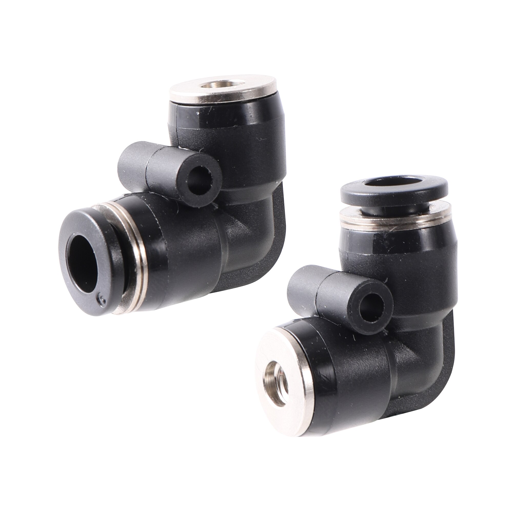 Garden irrigation Quick Couplings 3/16" Thread To 6mm Elbow Slip Lock fast Connector Cooling Fogger Pneumatic Pipe Fitting 3 Pcs