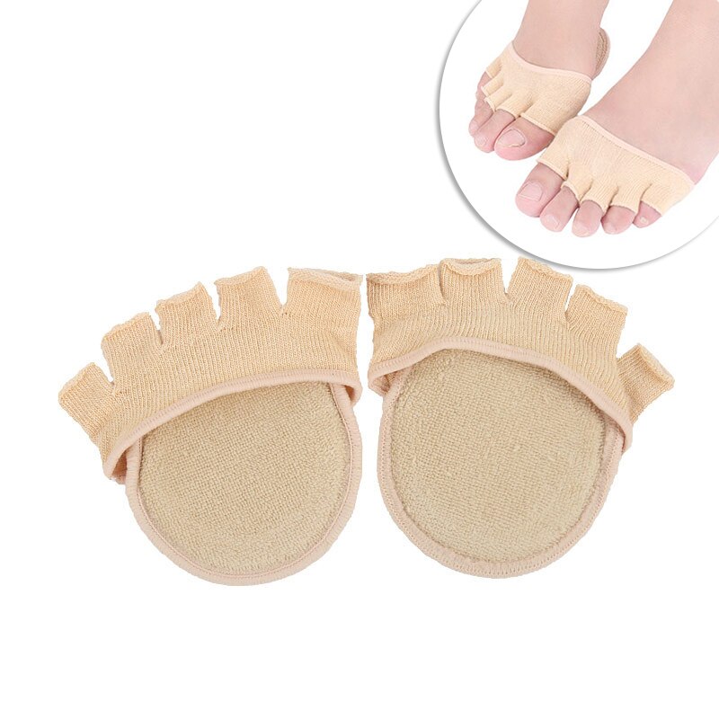 Silicone Bunion Corrector Gel Pad Stretch Nylon Hallux Valgus Protector Guard Toe Separator Orthopedic Pedicure Socks Feet Care: 1Pair style I