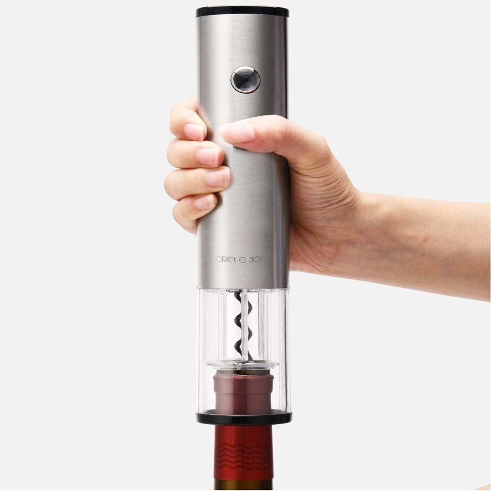 Xiaomi mijia vin elektrisk flaskeåbner rustfrit stål proptrækker 4 i 1 kulør hurtig vin karaffel rund vin prop trådløs folie