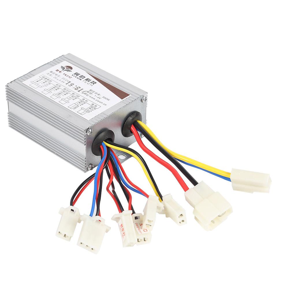DC 24V Outdoor Electric Vehicle Accessories Brushed Motor Controller Box Reliability for Electric Vehicle Tricycle Parts: 350W
