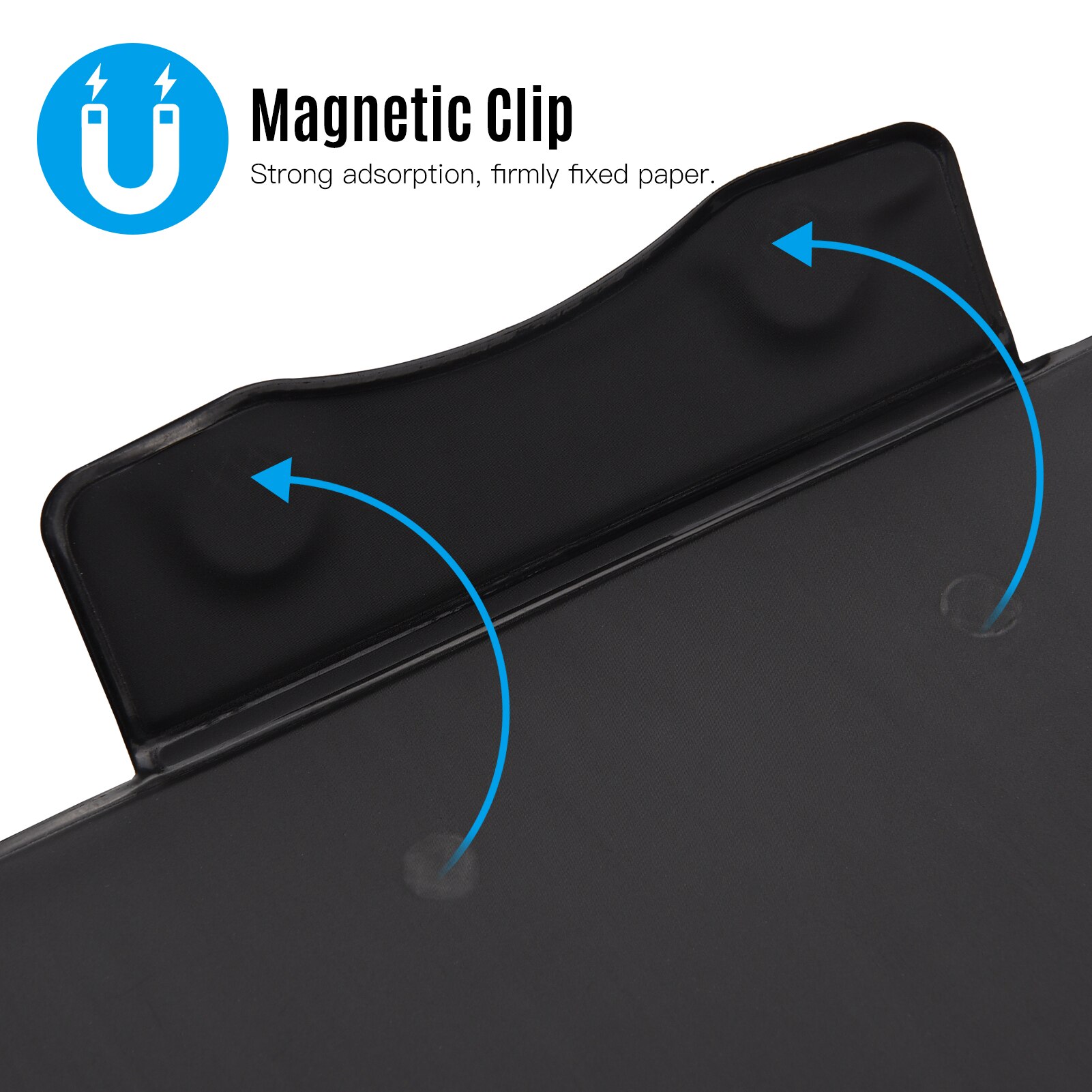 A4 Magnetic Clipboard Writing Pad Document Holder Paper Clip for Interview School Office Supply