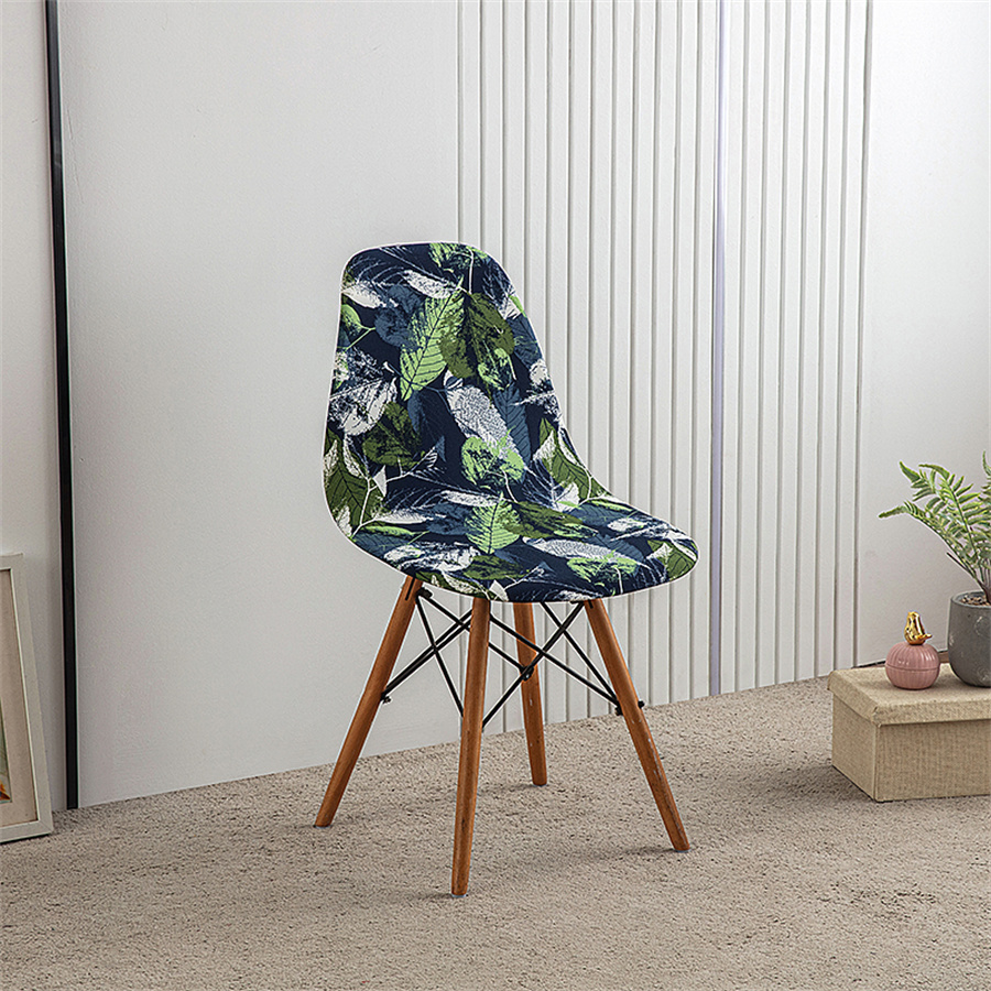 1Pc Bedrukte Eettafel En Stoelhoes Huishoudelijke Elastische Stoelhoes Eames Stoelhoes Speciaal Gevormde Stoelhoes: green