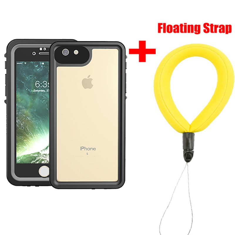 Voll versiegelte IP68 Wasserdichte Hülle für Apfel iPhone SE3, SE2, 7, 8 Plus, Unterwasser tauchen, draussen Sport, Anti-Abdeckung: Pu / Blau
