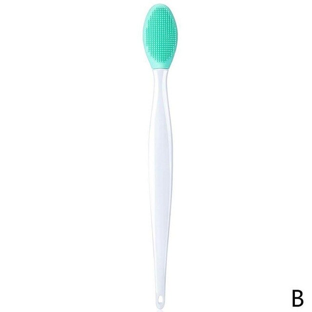 50pcs Lip Scrub Brush Double-Sided Silicone Exfoliating Lip Brush Exfoliating Brush for Men Women: green 50pcs