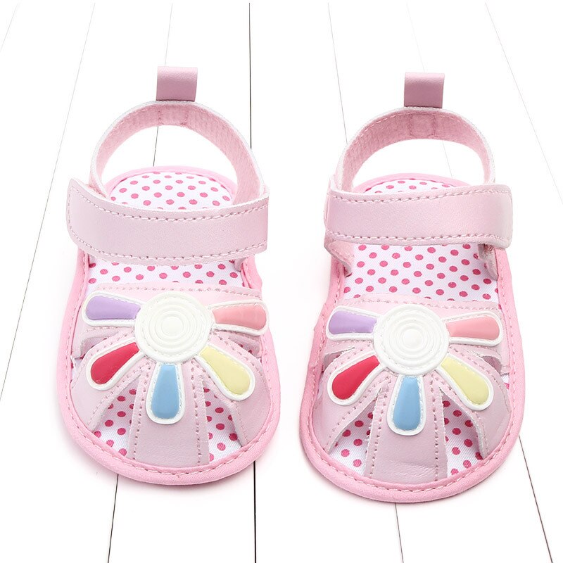 0-1 Jaar Oud Schattige Kleine Bloem Baby Sandalen Baby Schoenen Zachte Bodem Rubber Bodem baby Schoenen