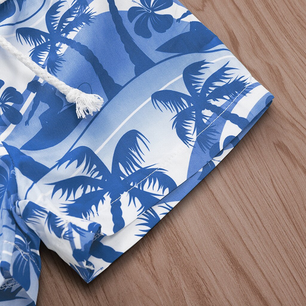 niños bebé niña Hawaiano estampado Broek cintura elástica playa pantalones cortos verano
