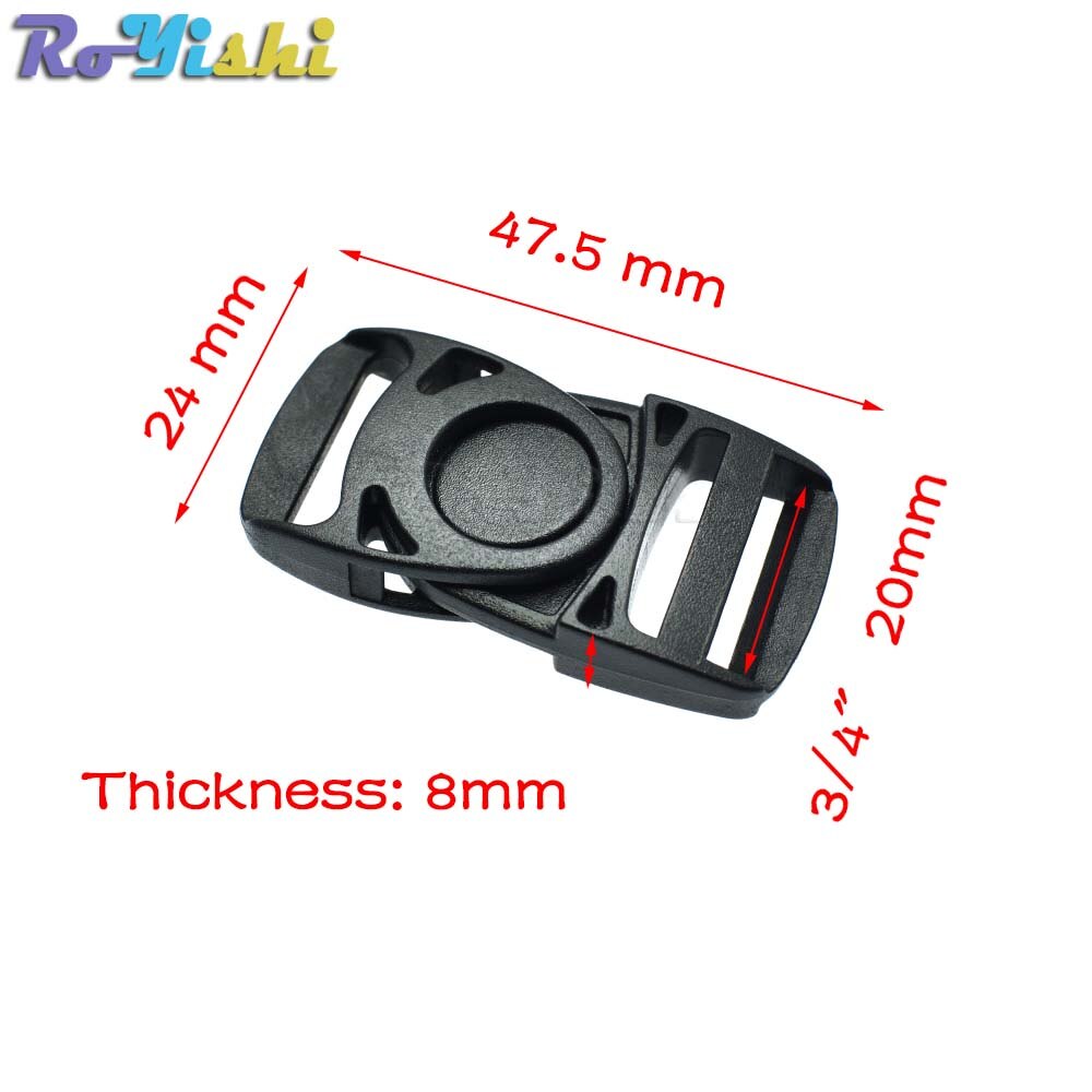 Plastic Side Release Center Buckles Swing Head Swivel style Backpack Straps Webbing 20mm 25mm 32mm 38mm: 10pcs / Webbing Size 20mm