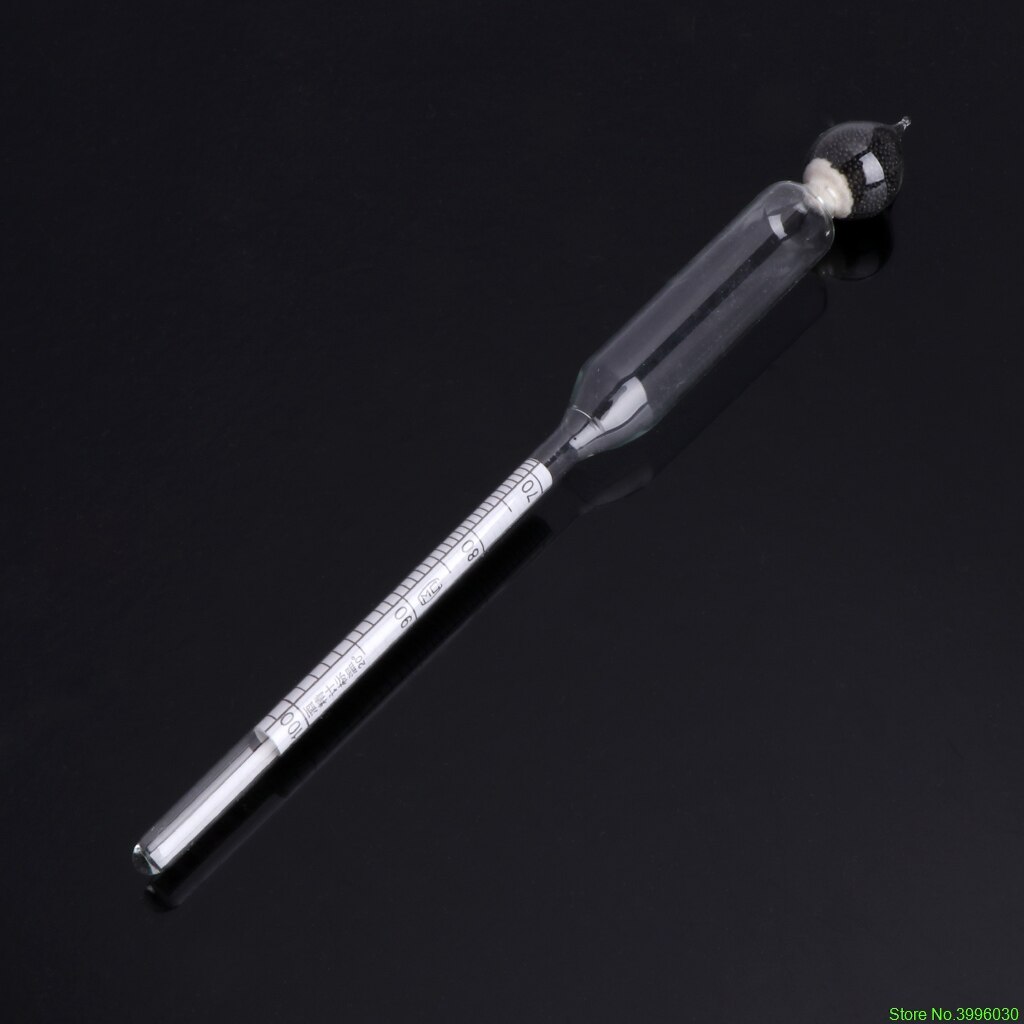 3 stk 0-100%  hydrometer alkoholmeter tester indstillet alkoholkoncentrationsmåler + termometer træ