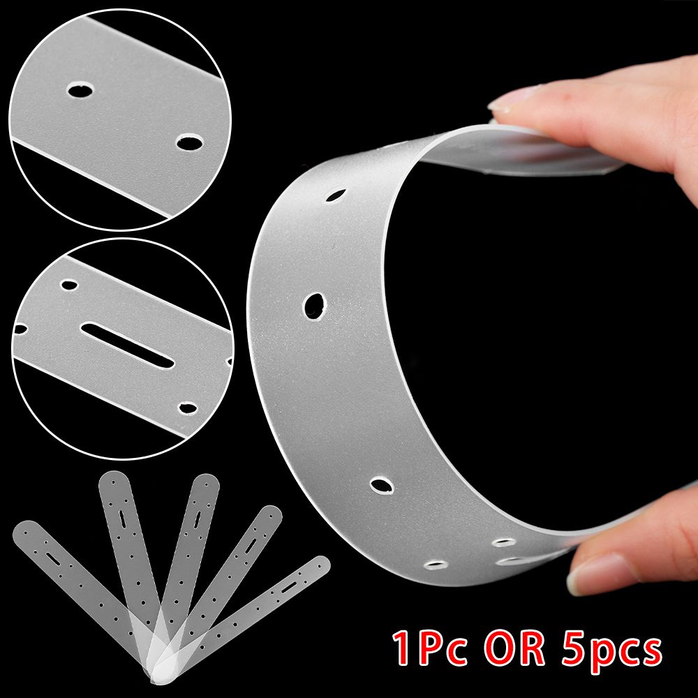 1/5Pcs Belt Buckle Head End Orientate Punch Hole Templates DIY Leather Crafts Stencil Positioning Tool Belt Punching Mould