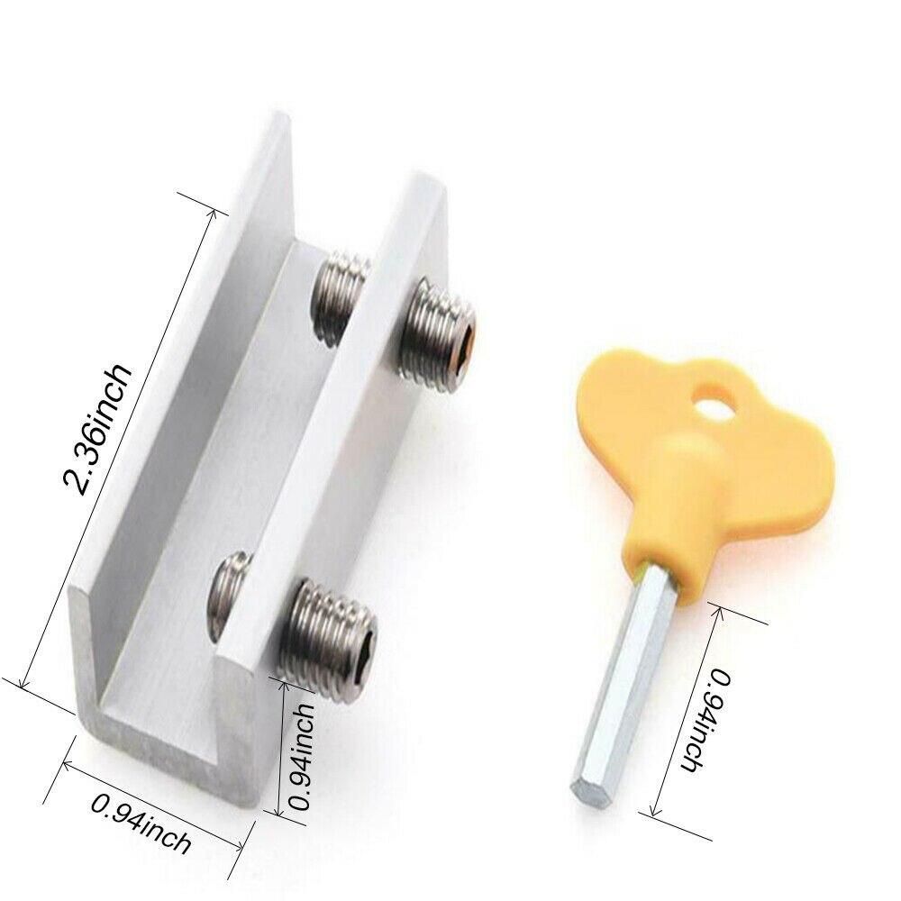 Doors and Windows Track Restrictor Aluminum Door Safe Sliding Window Catch Children Security Sash Lock