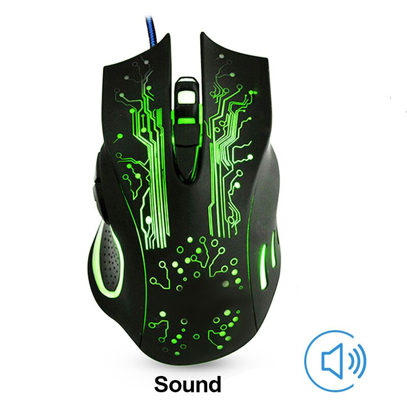 Gaming Mouse Computer Mouse Gamer 5000DPi Optical USB Ergonomic Mouse Silent Wired With Backlight Mause Game Mice For PC Laptop: Default Title