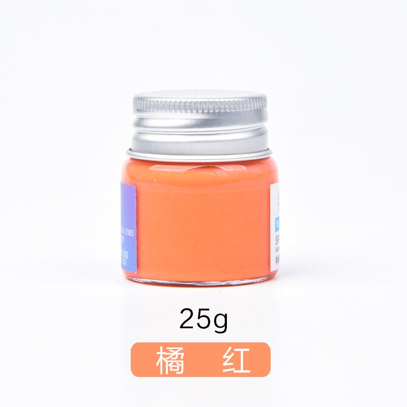Pigmentos de colores de cerámica para pintura, herramientas de alfarería para pintura con bajo esmalte , pintados a mano, 25ML: Orange