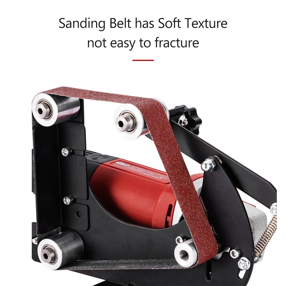 KKmoon Belt Sanding Machine Rack for Angle Grinder Small Belt Sander Attachment Sanding Belt Adapter with 5pcs Sanding Belts