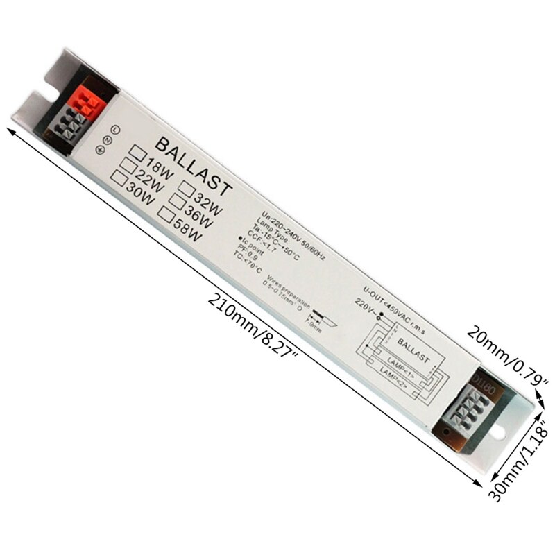 1PC 220-240V AC 2x36W Breite Spannung T8 Evg Leuchtstofflampe Vorschaltgeräte