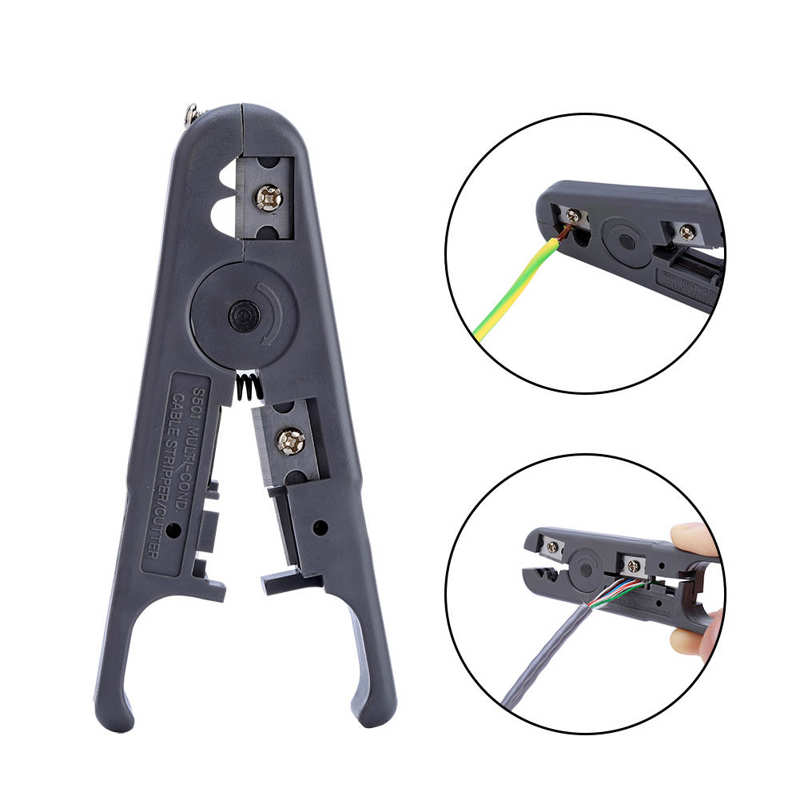 Verstelbare Wire Stripper Utp/Stp Netwerk Kabel Striptang Kabel Stripper Voor Ronde/Platte Utp Stp Netwerk Telefoon kabel