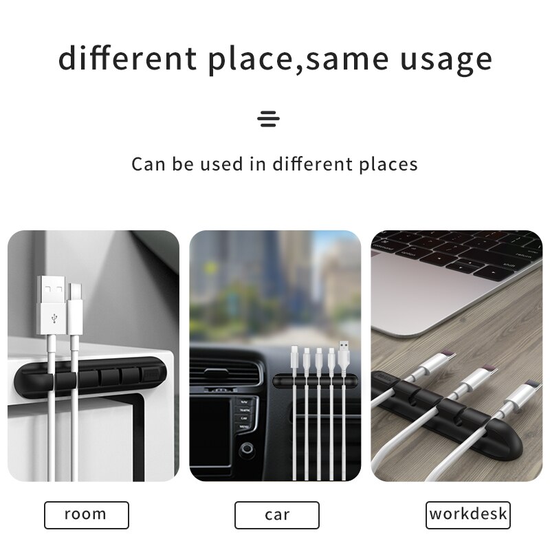 2 PCS Computer Laptop Mobile Phone Line Charging Line Receiving and Storage Equipment Data Line Cable Holder Cable Organizer