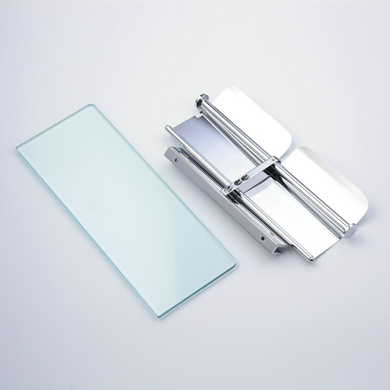 Beelee Toilet Paper Holder Double Solid Brass with Glass Bathroom Toilet Roll Holder For Roll Paper Bathroom Accessories
