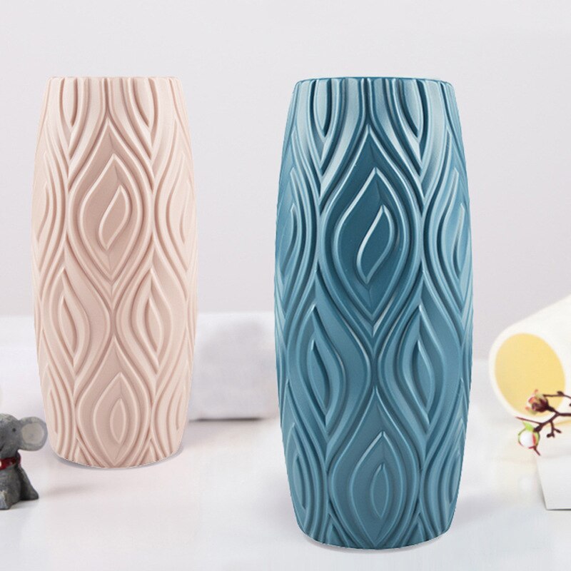 Bloemenvaas imitatie keramiek glazuur tafelplanten bruiloft woonkamer decoratie anti-val bloemstuk container