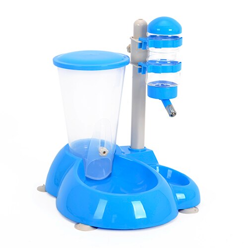 Hoopet advanced pet dog drinkbak, draaibaar en opklapbaar, kattenvoerbak, gemakkelijk schoon, wit, rood: Donkerbruin