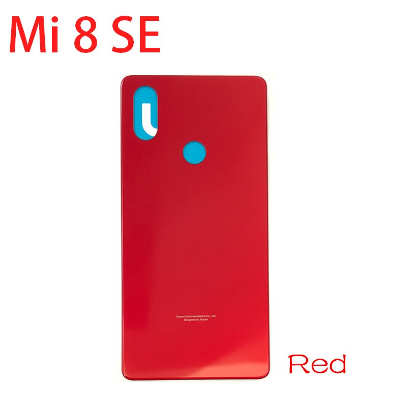 Wymiana szkła bateria tylna pokrywa obudowa tylna szklana obudowa z klejem do Xiaomi Mi8 Mi9 Lite Mi 10 5G / 8Se 8 se 9T: Mi8 se Red