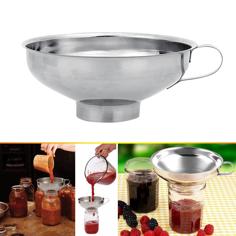 Edelstahl Breiten Mund Trichter Konserven Trichter Filter Lebensmittel Gurken Marmelade Trichter Küche Spielereien Kochen Werkzeuge