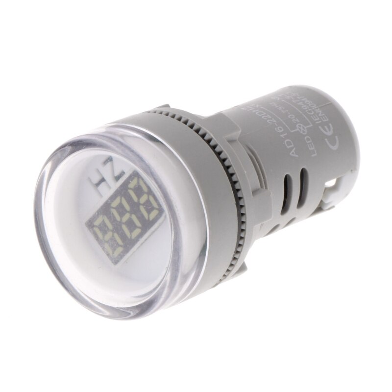 22mm Hertz AC Frequency Meter LED Digital Display Indicator Signal Lamp Lights