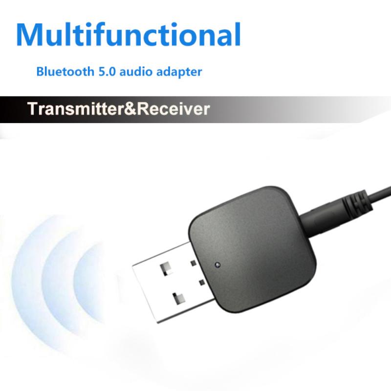 Usb Bluetooth 5.0 Audio-ontvanger Zender 2 In 1 Bluetooth Receiver Stereo Audio Adapter Voor Computer Pc Laptop Auto Muziek