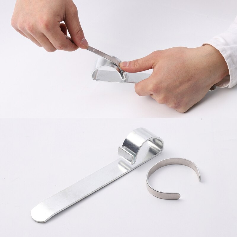 Pulsera de aluminio en blanco, brazalete de acero inoxidable, barra doblada para estampar pulseras DIY, herramienta de fabricación de joyas