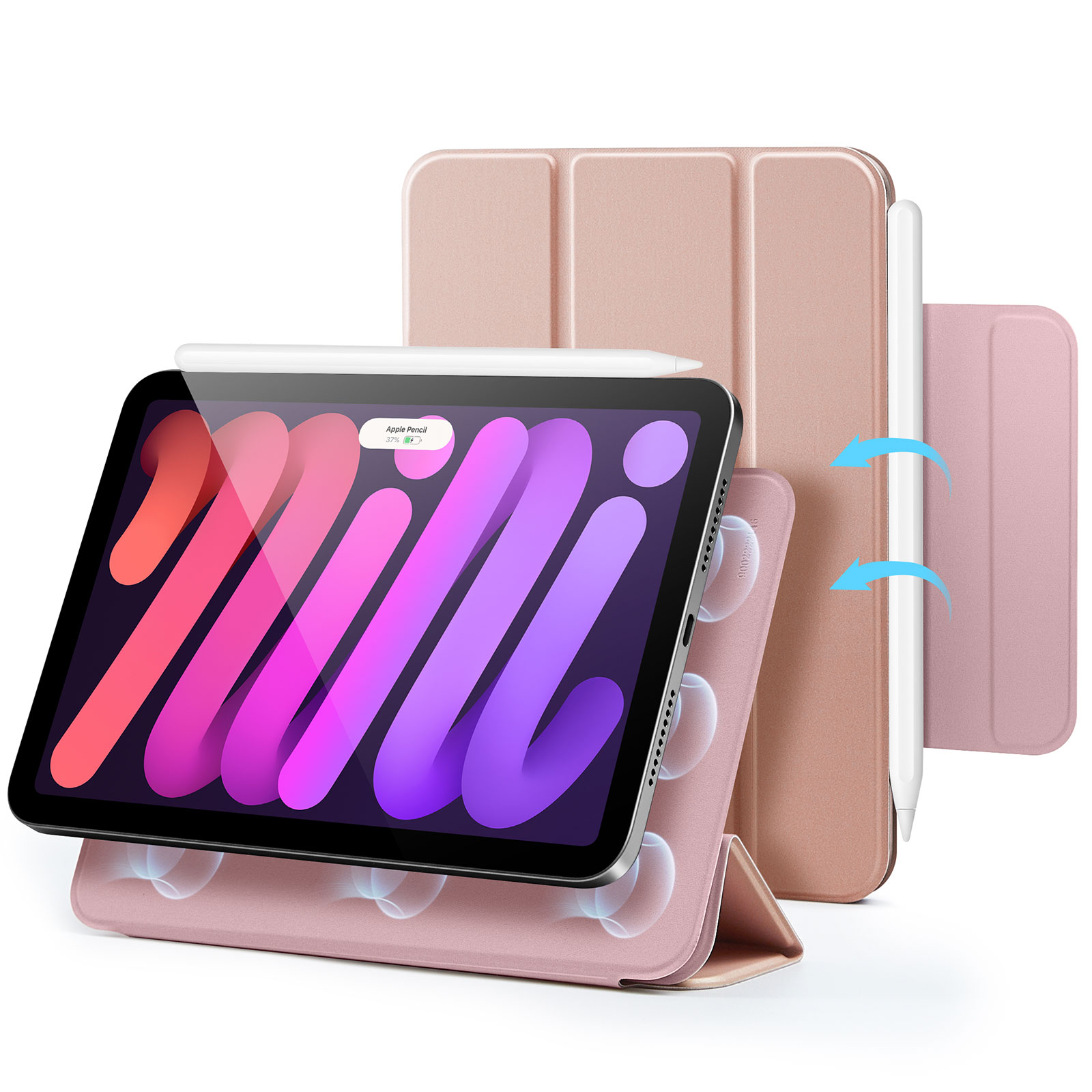 ESR for iPad Mini 7 Case, iPad Mini 7th/6th Generation Case (8.3 inch ) Powerful Magnetic Attachment Protection Cover