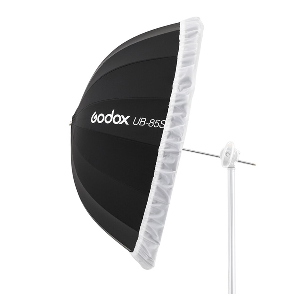 Godox UB-85S 33,5 zoll 85cm Parabolischen Schwarz Reflektierende Regenschirm Studio Licht Regenschirm mit Schwarz Silber Diffusor Abdeckung Tuch