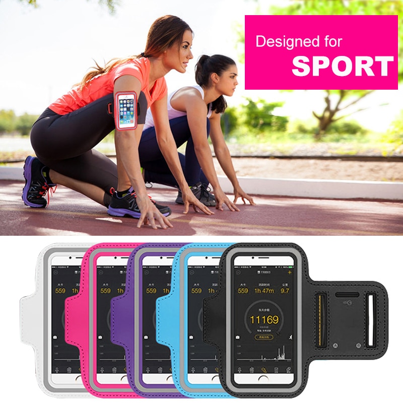 Funda para brazalete deportivo de 4,0-5,5 pulgadas para iPhone 8, 7, 6s, 5s, 5c, para correr, Samsung