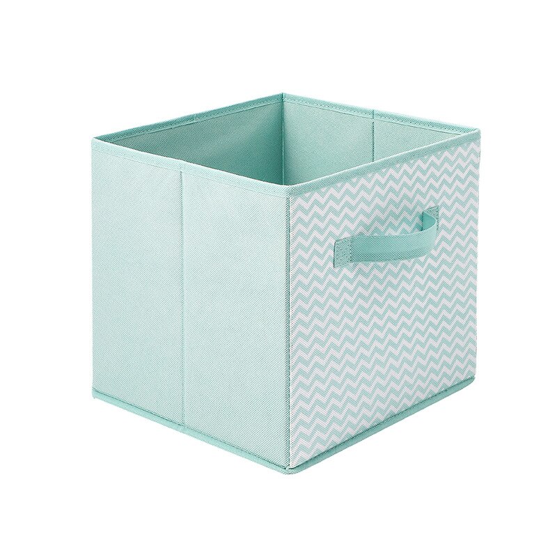Cube Folding Fabric Storage Box Clothes Storage Bins For Toys Organizers Baskets for Nursery Office Closet Shelf: 02B 10.6x10.6x11 in