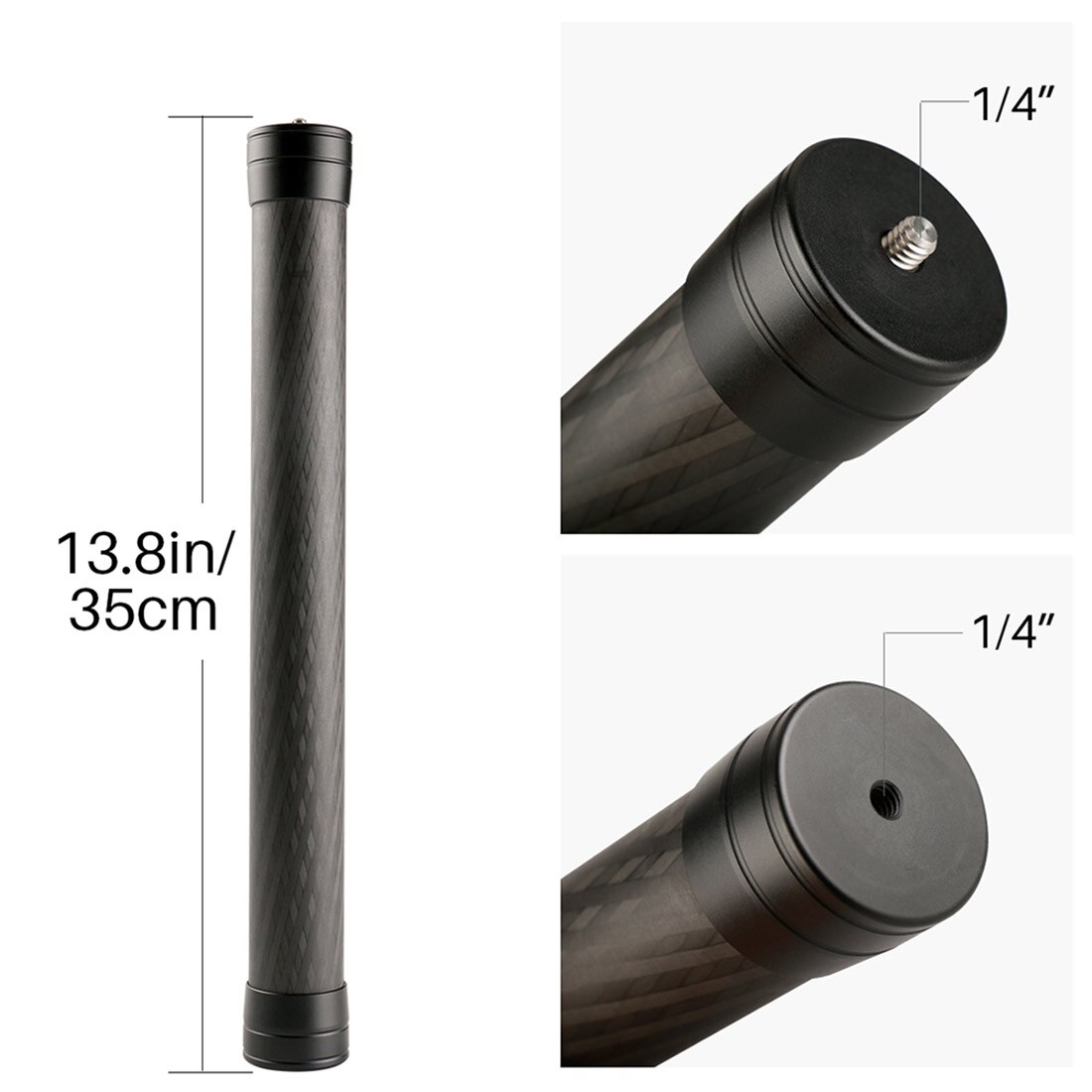 Portable Camera Stabilizer Carbon Fiber Pole Extension Rod Selfie Stick Tripod Mount Adapter Tube for DJI/Zhiyun/Feiyu Gimbal: for crane2 Smooth4
