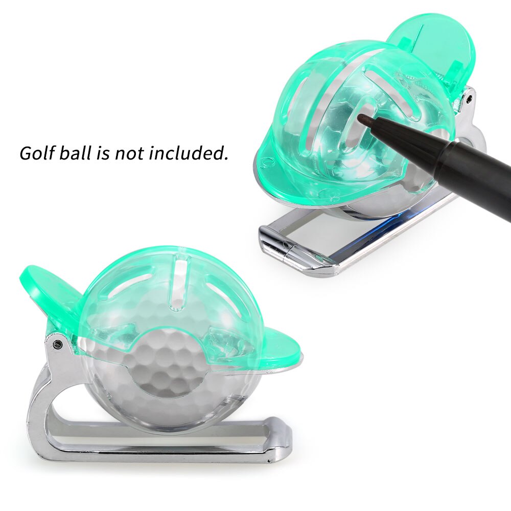 1set Golf Ball Line Marker with Pen Drawing Marking Alignment Tool Marks Template Drawing Alignment Marks Sign Tools Outdoor