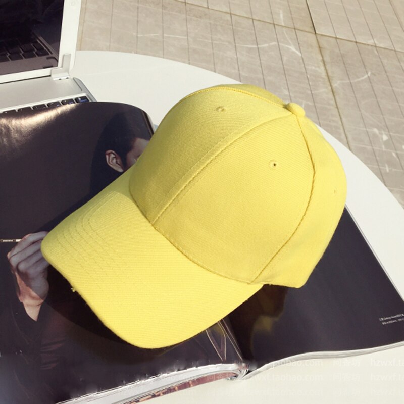 Baseball lippalakit naiset kiinteät aurinkosuojat säädettävät naisten hatut tyylikkäät trendikkäät hip hop yksinkertainen vapaa-ajan opiskelijalakki korea: 6