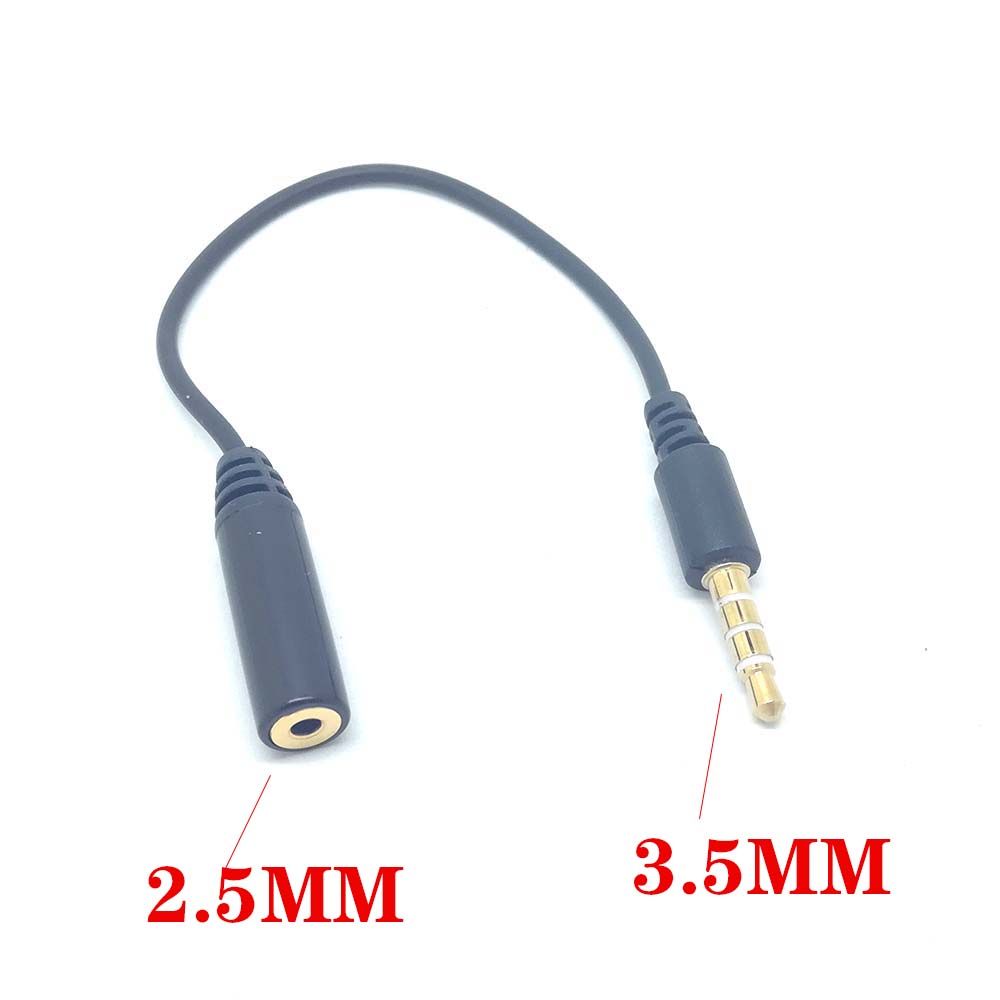 10pcs 3.5mm Male to 2.5mm female Stereo Audio Headphone Extension Cable MP3 mp4