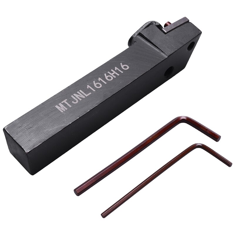 2Pcs Mtjnl1616H16 Mtjnr1616H16 Draaibank Draaien Gereedschaphouder 16X100Mm Voor Tnmg Insert Kit 4 Sleutel + 2 Boring Bar Set