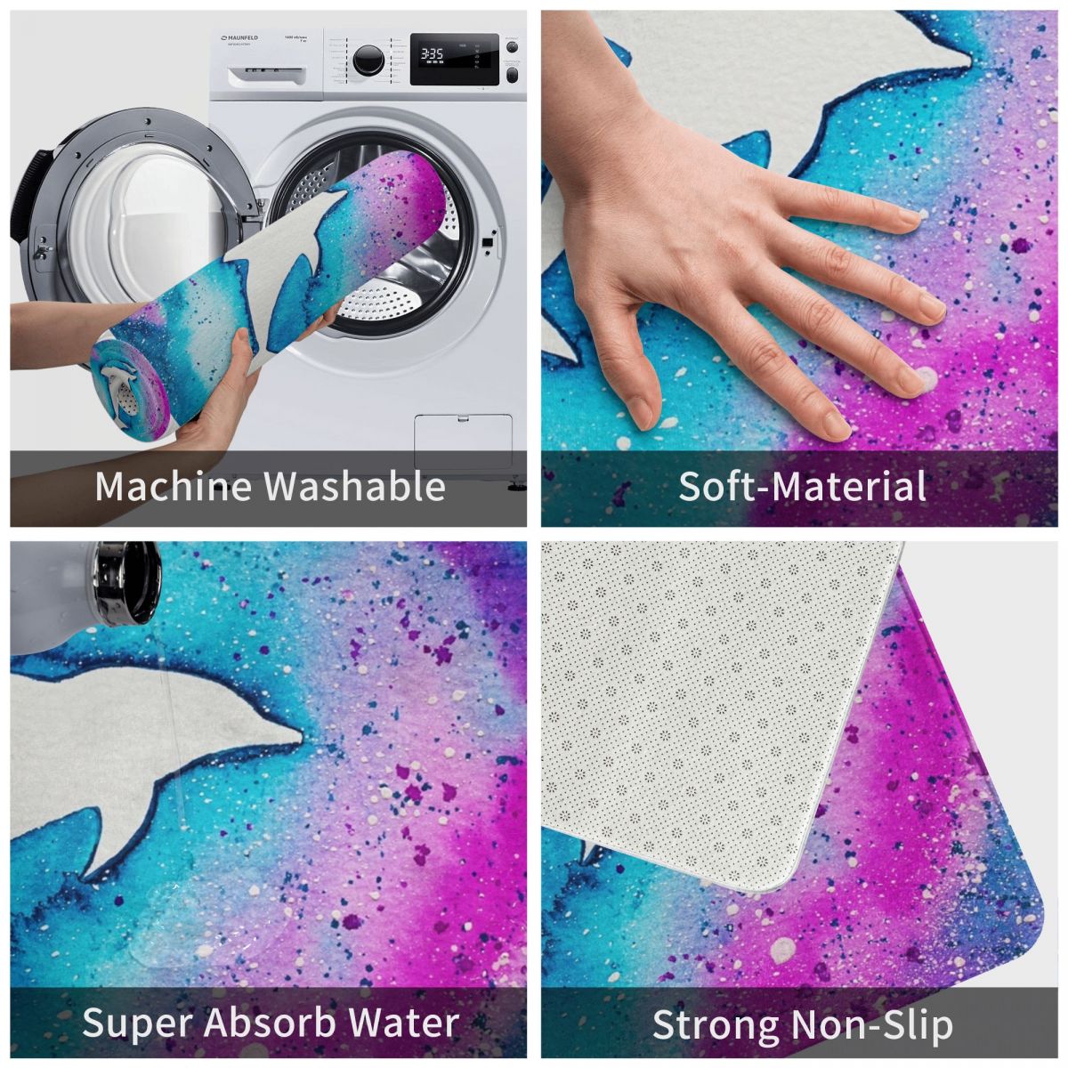 Delfin wycieraczka witamy miękka sypialnia podłoga w kuchni dywan domowy dywan wycieraczka robić butów dzika chłonna mata kąpielowa