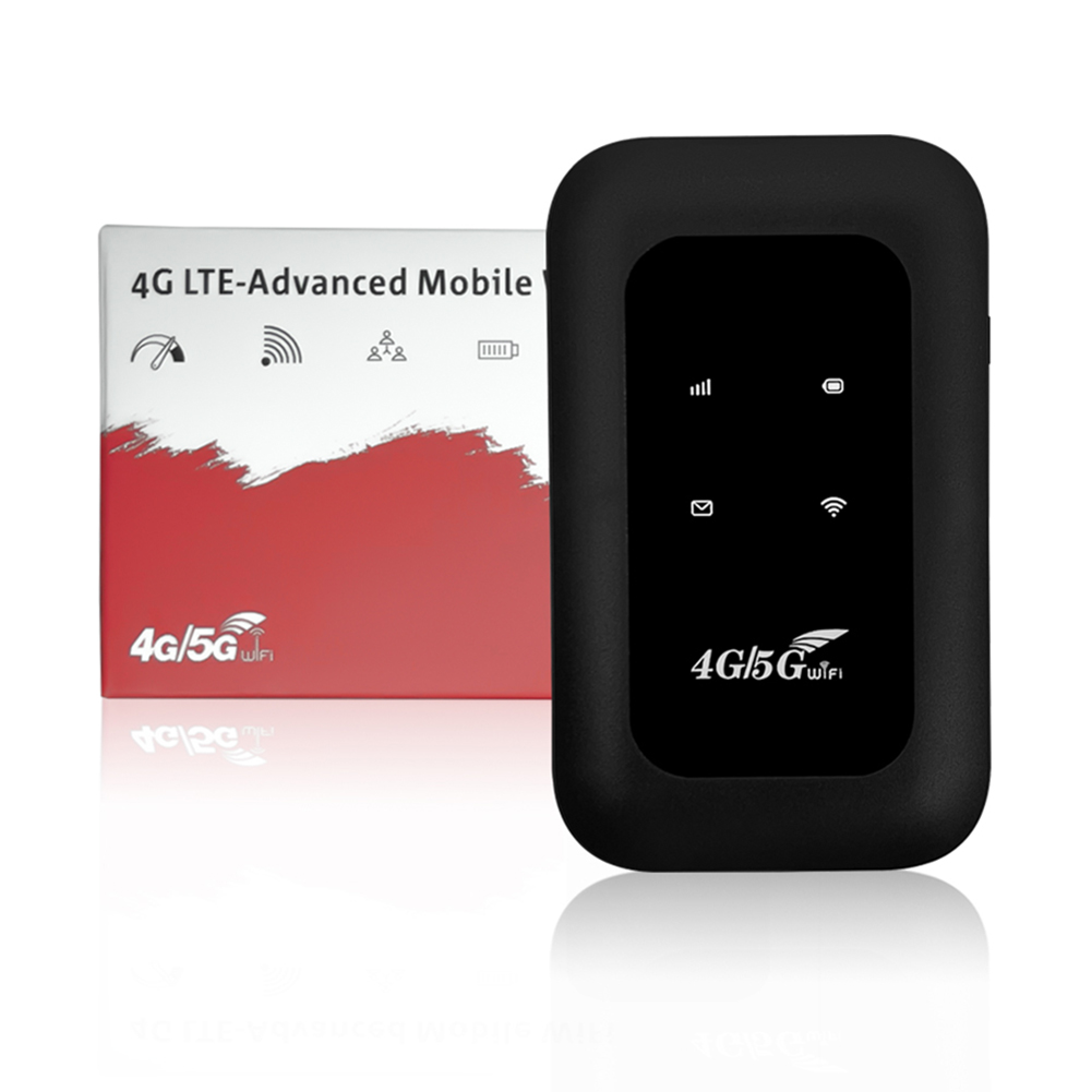 Módem WiFi portátil 4G LTE con ranura para tarjeta SIM, punto de acceso móvil inalámbrico de alta velocidad para RV, viajes, vacaciones, Camping, área remota: Plata