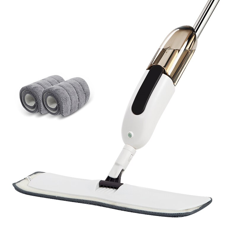 Moppe spray gulv manuel ekstrudering gulvmoppe udskiftelig mikrofiber til hjemmekøkken laminat træ keramiske fliser gulvrengøring: En moppe 3 moppeklud