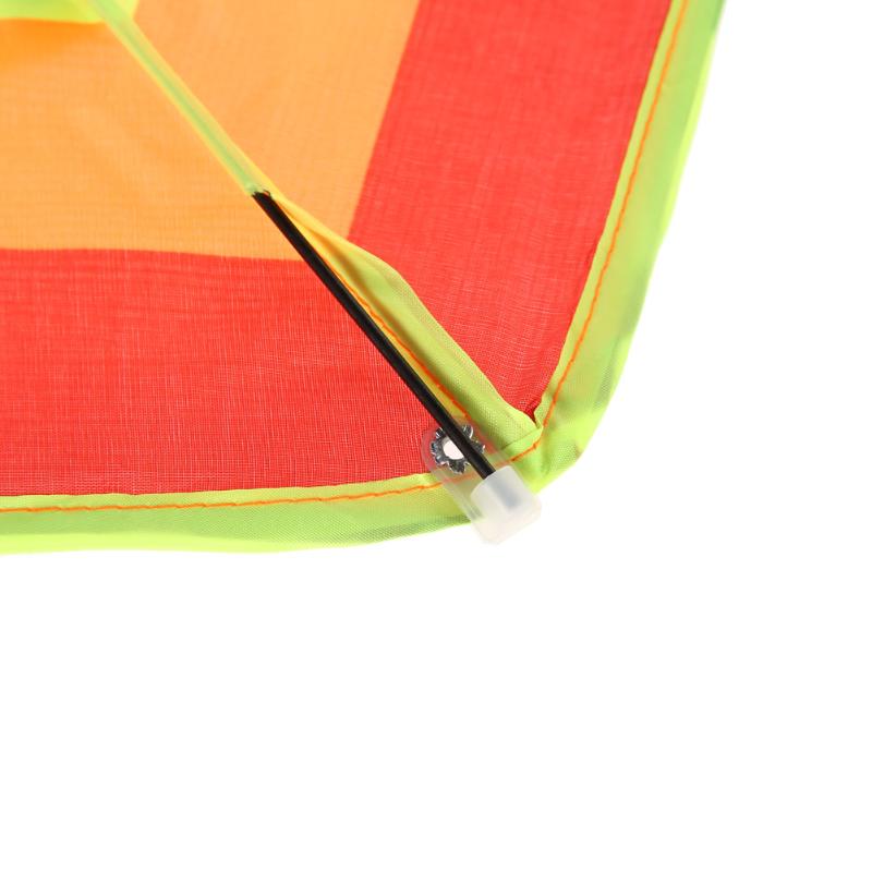 Regenboogvlieger lange staart nylon vlieger zonder vlieggereedschap driehoekige kleurrijke vlieger buitenplezier sport chinese stijl speelgoed