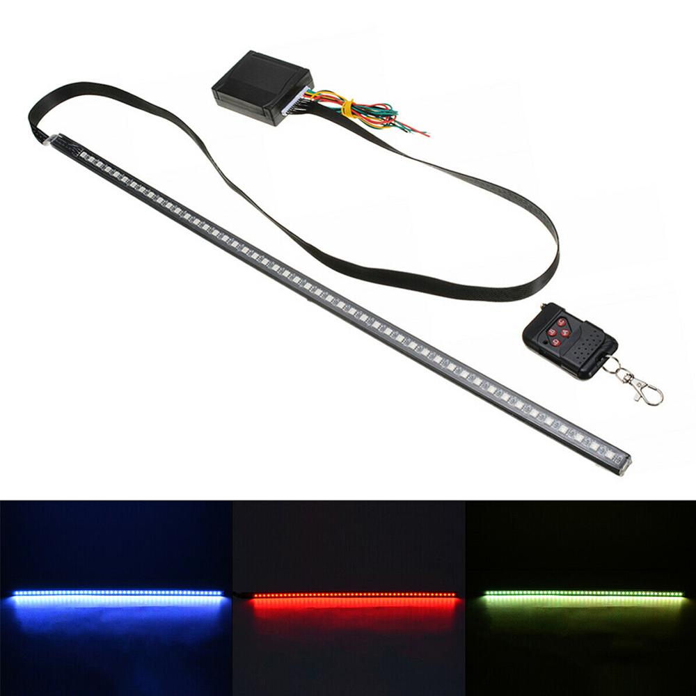 56CM RGB 48-LED Knight Night Rider LED Strip Scanner Lighting Bars Remote Atmosphere Decorative Lamp Warning Signal Light