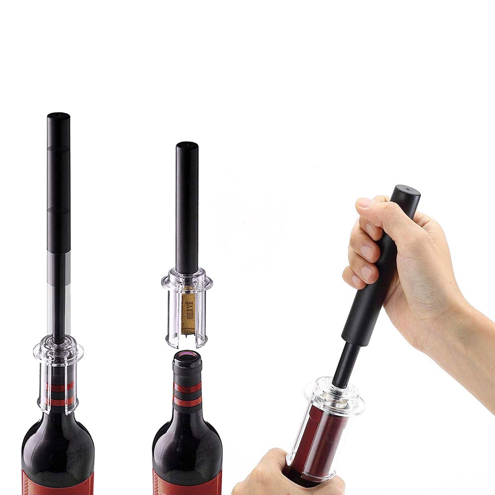 Wein Stift Pneumatische Flasche Öffner Manuelle Rotwein Edelstahl Nadel Flasche Pumpe Flasche Öffner Kork Werkzeug LXX